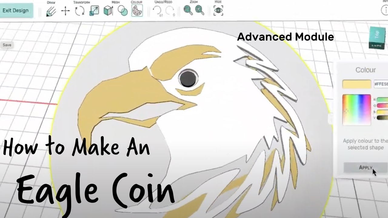 Eagle Coin in the Advanced Module @ Makers Empire