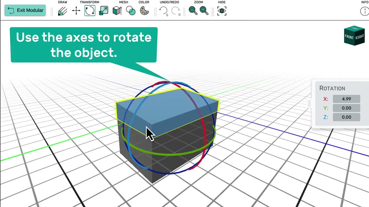 Rotate Tool Tutorial: Makers Empire Advanced Module